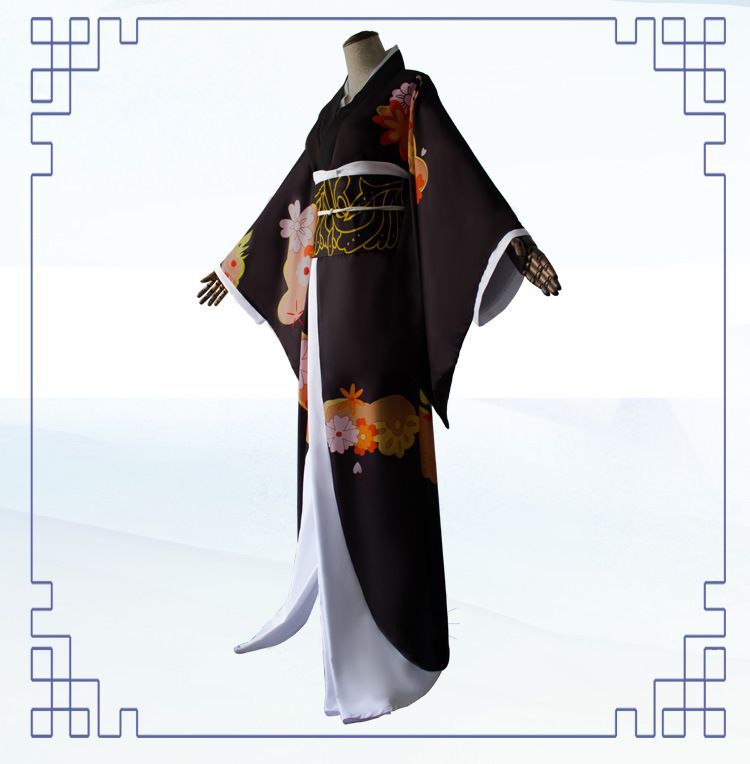 Bloomsoon - Demon Slayer: Kimetsu geen Yaiba Muzan Kibutsuji Kimono Cosplay-kostuum