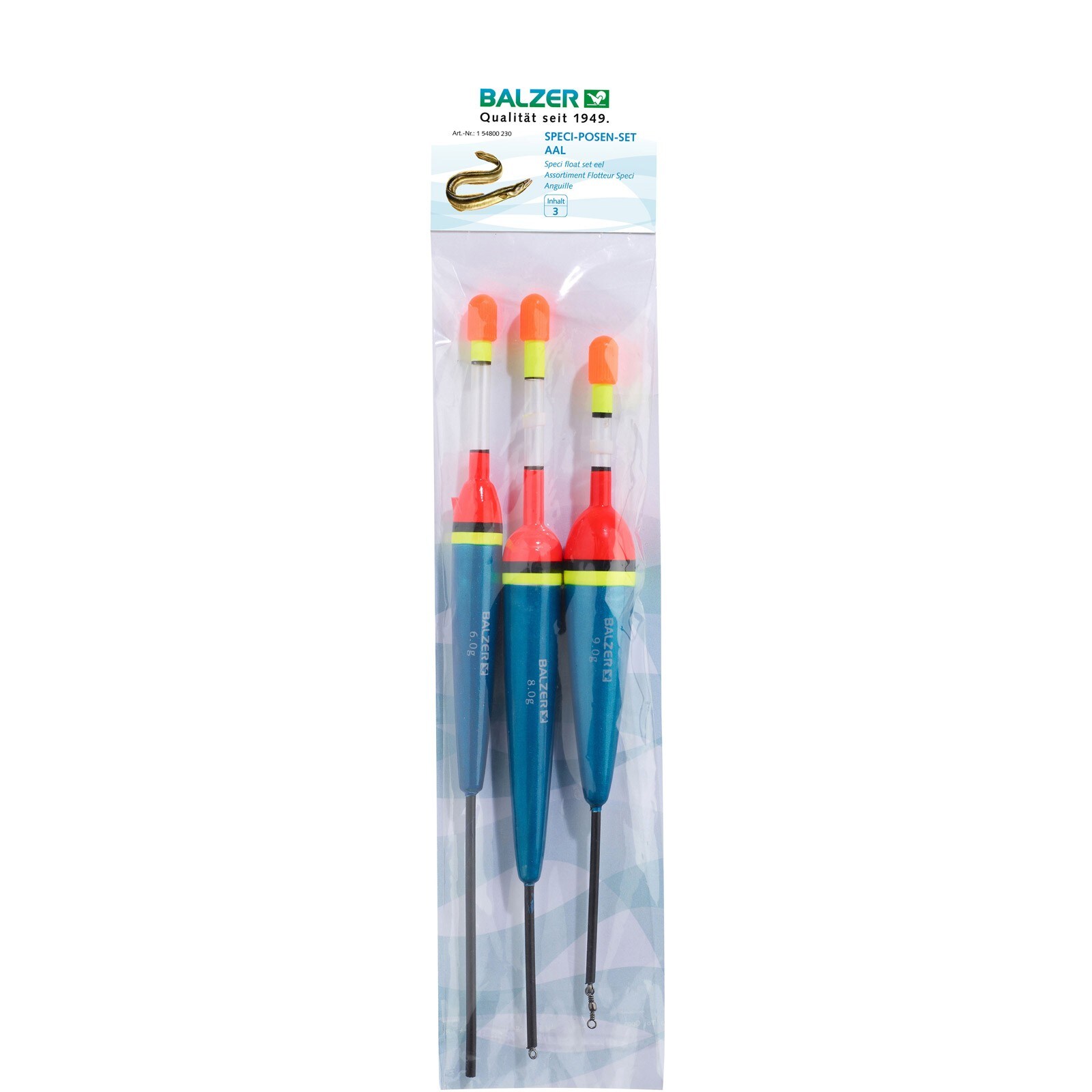 Balzer Posensortiment Aal - 6g-8g -9g Posen Set