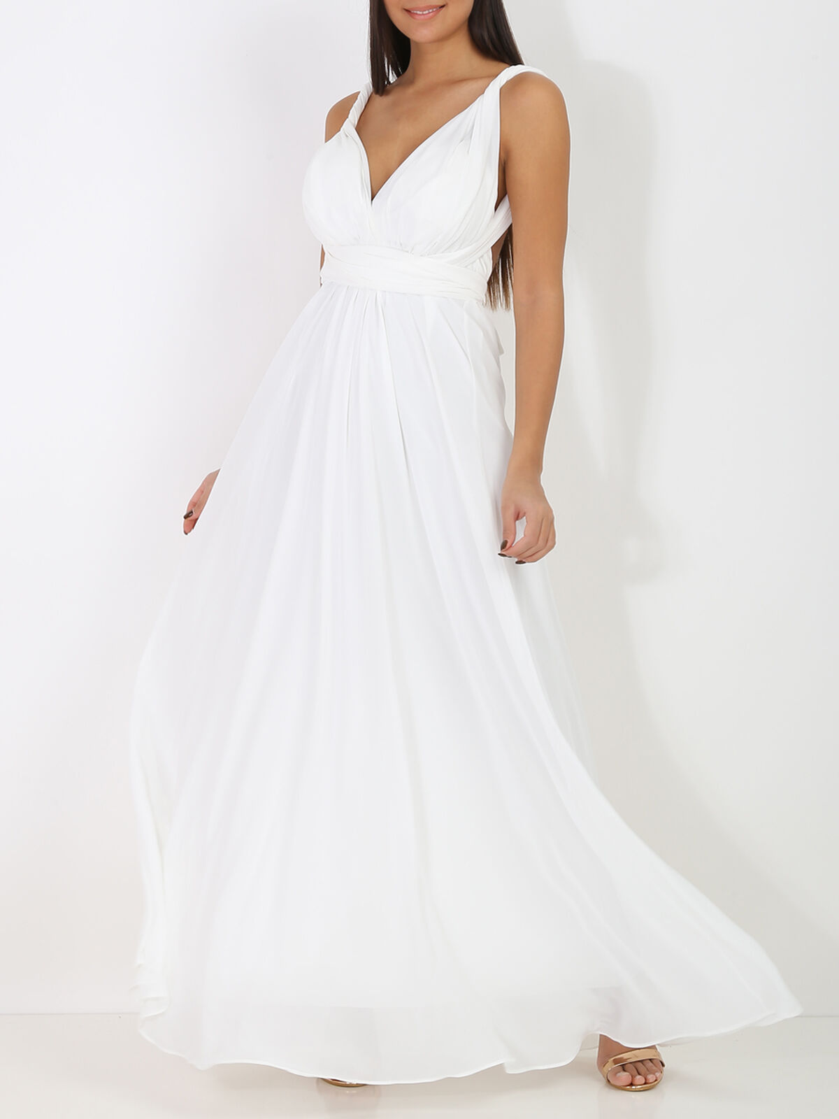 Robe de soirée différents portés- Blanc