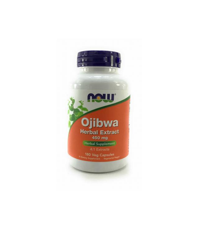 NOW Foods Extrato Herbal Ojibwa 450mg 180 cápsulas veganas