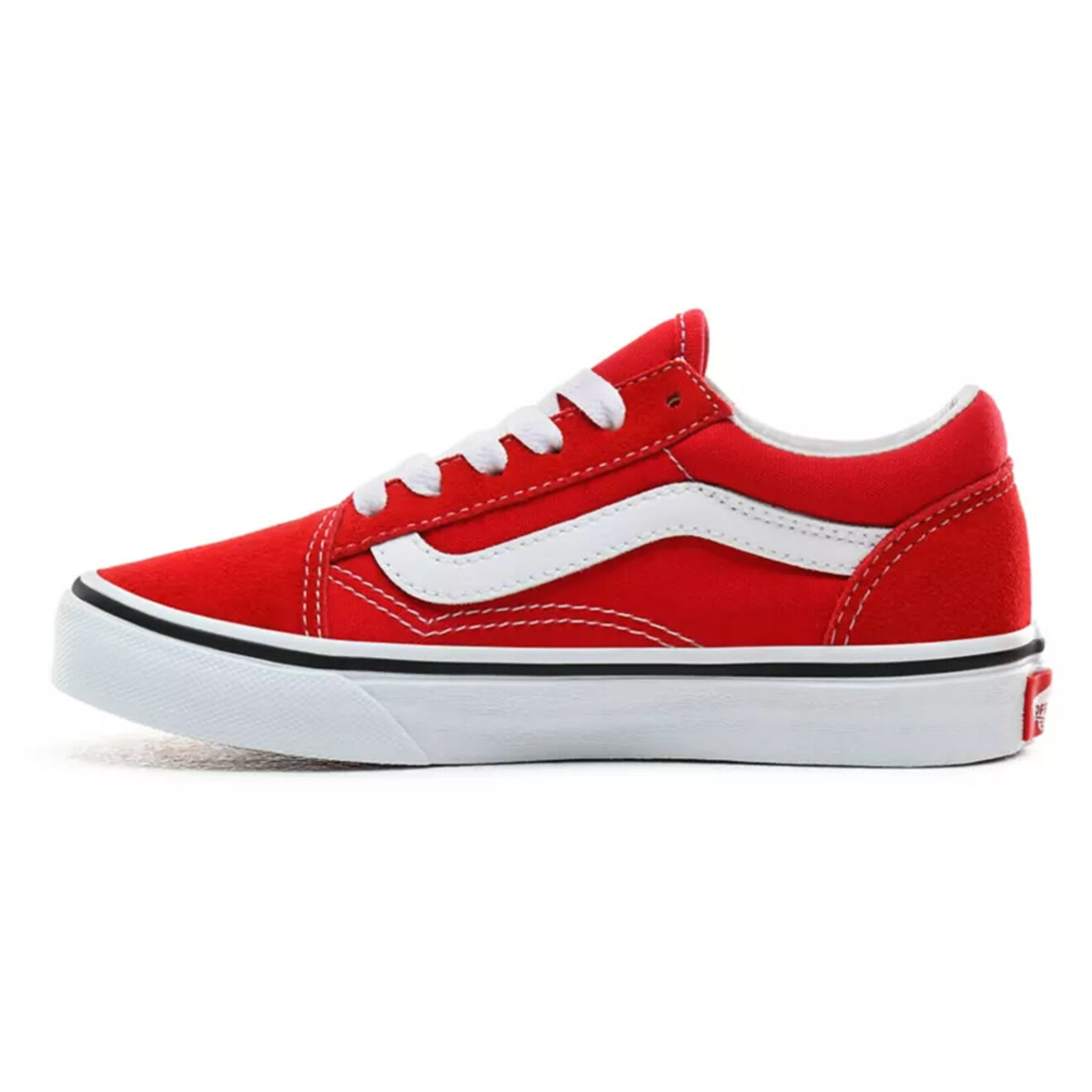 Vans Sneakers en Velours de Cuir & Textile UY Old Skool rouge