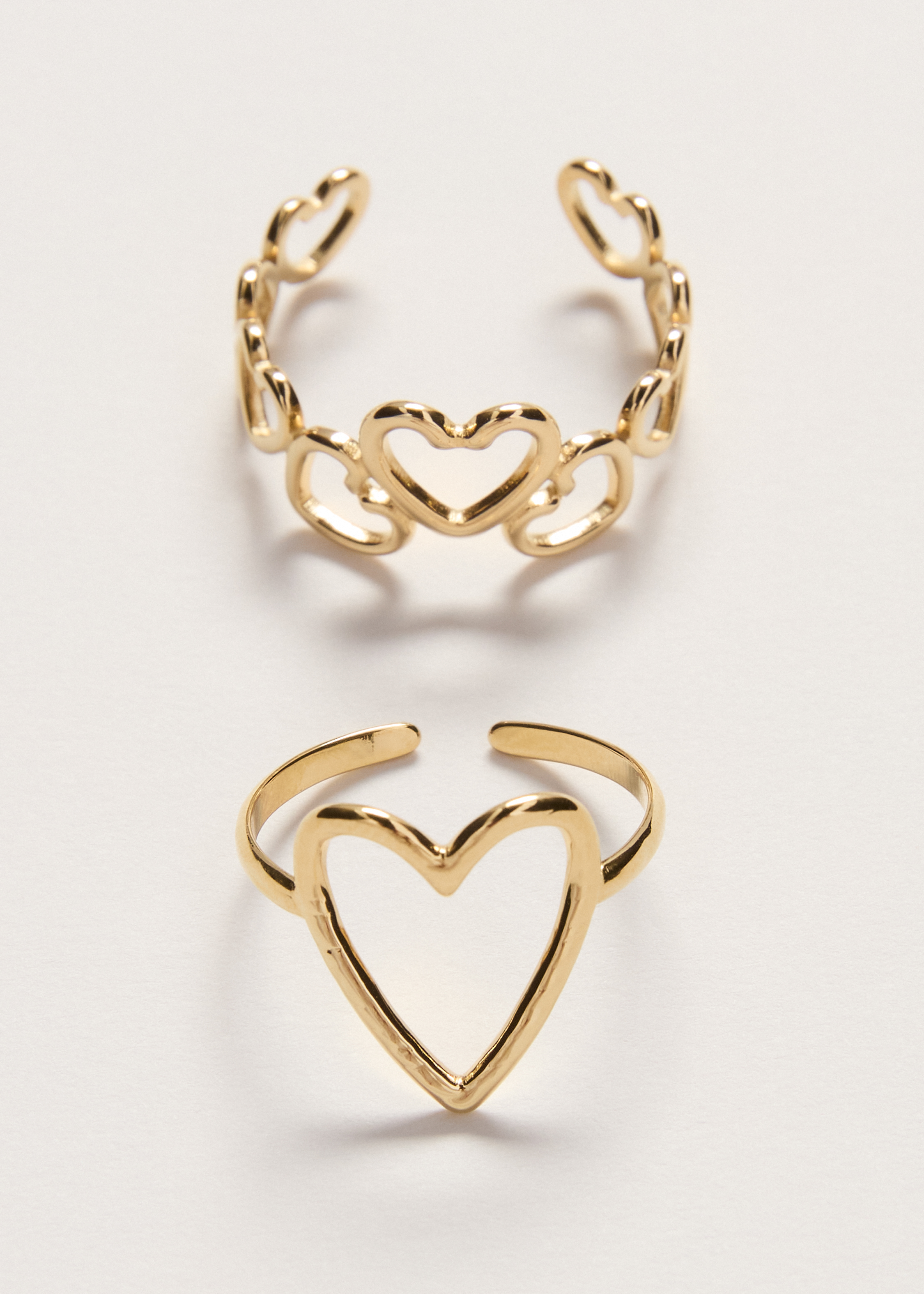 Ringen set hartjes