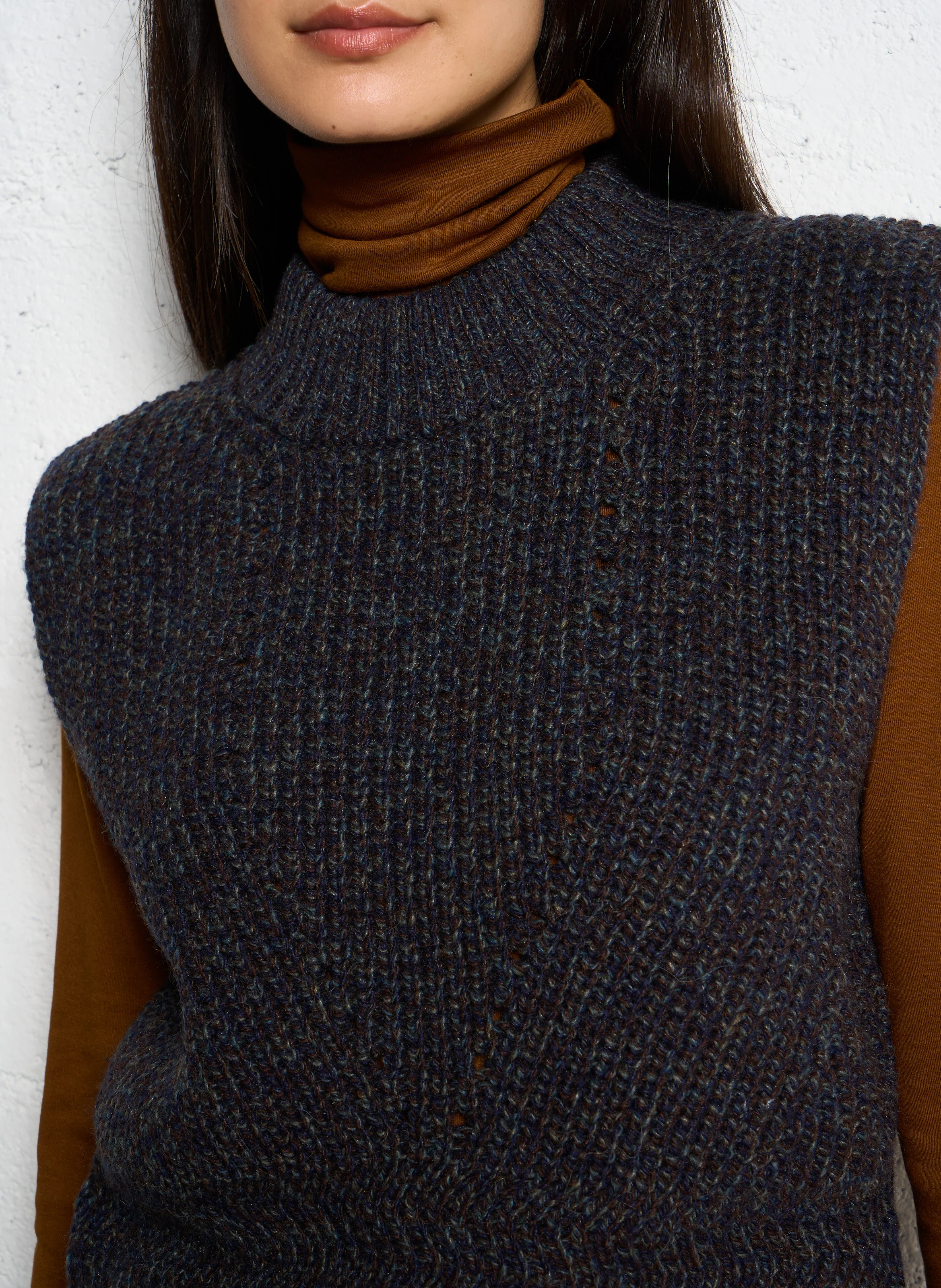 CESARIO - Pull sans manches| Gris