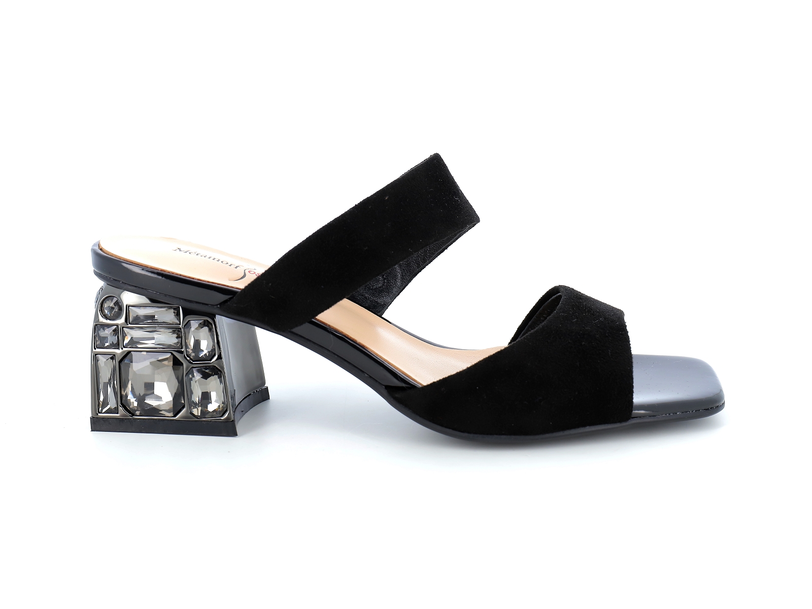 Metamorf ose-NABATTUE Nubuck Velours Noir