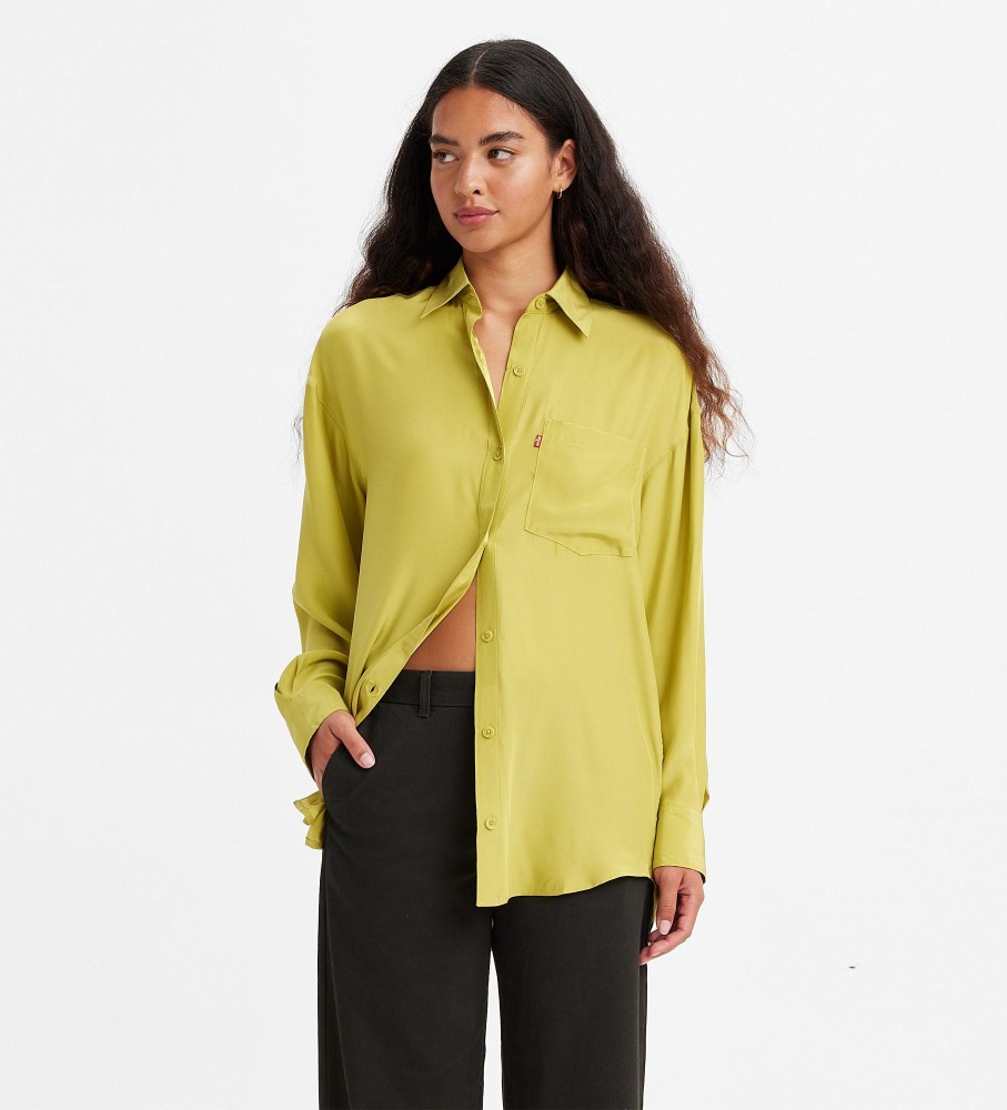 Camisa Levi's Nola Oversized mostarda