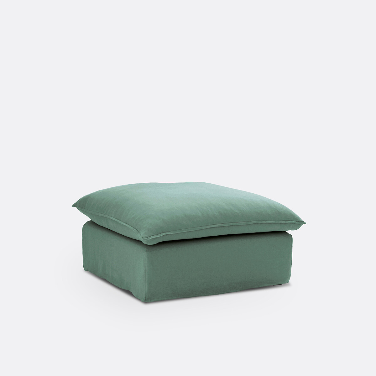 LA REDOUTE INTERIEURS<br>Puffe em linho amarrotado, Odna