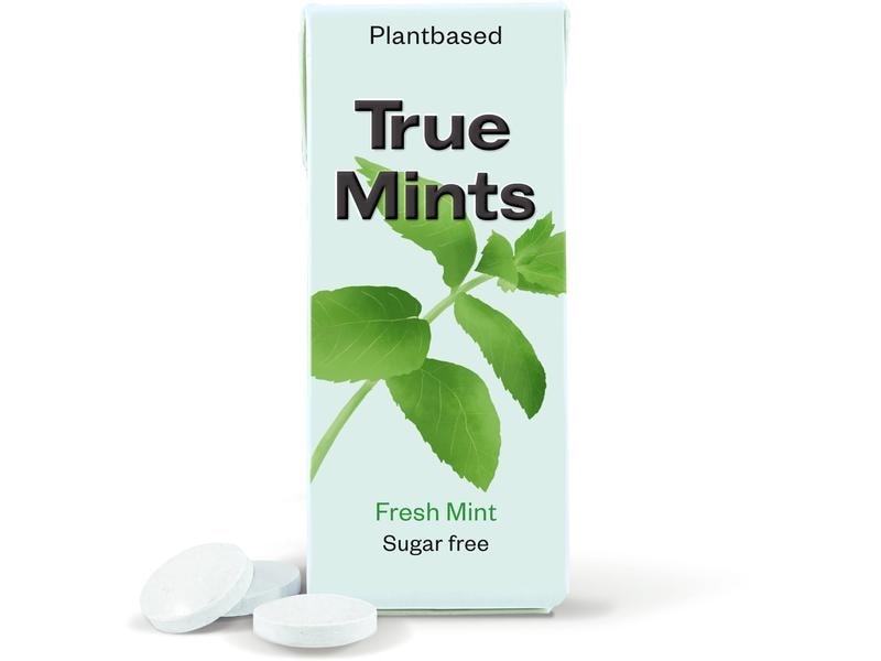 True Gum Bonbons True Mints Frische Minze 13 g Wohltuende Minz-Pastillen, vegan