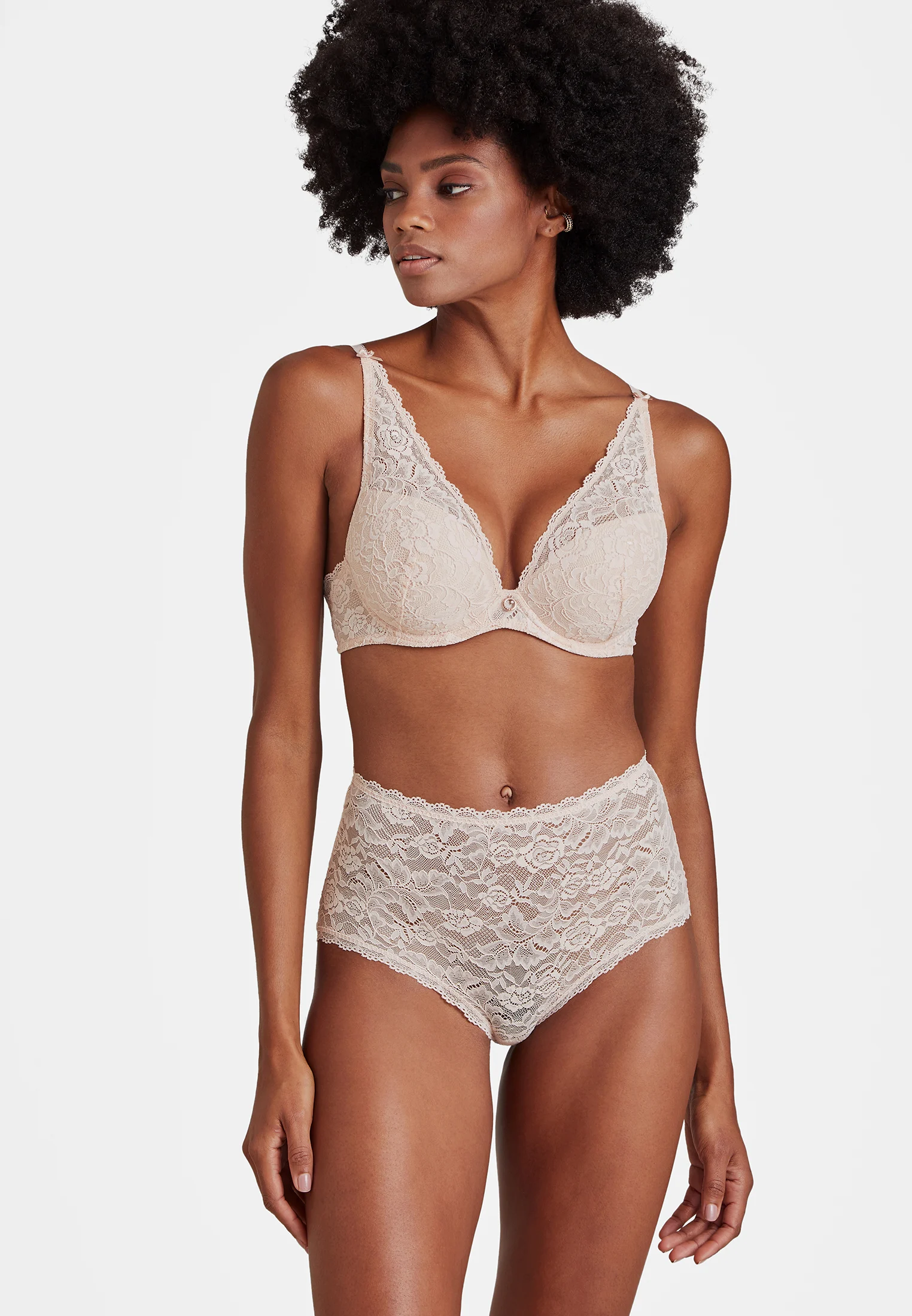 ROSESSENCE - Soutien gorge plunge foulard | Rose