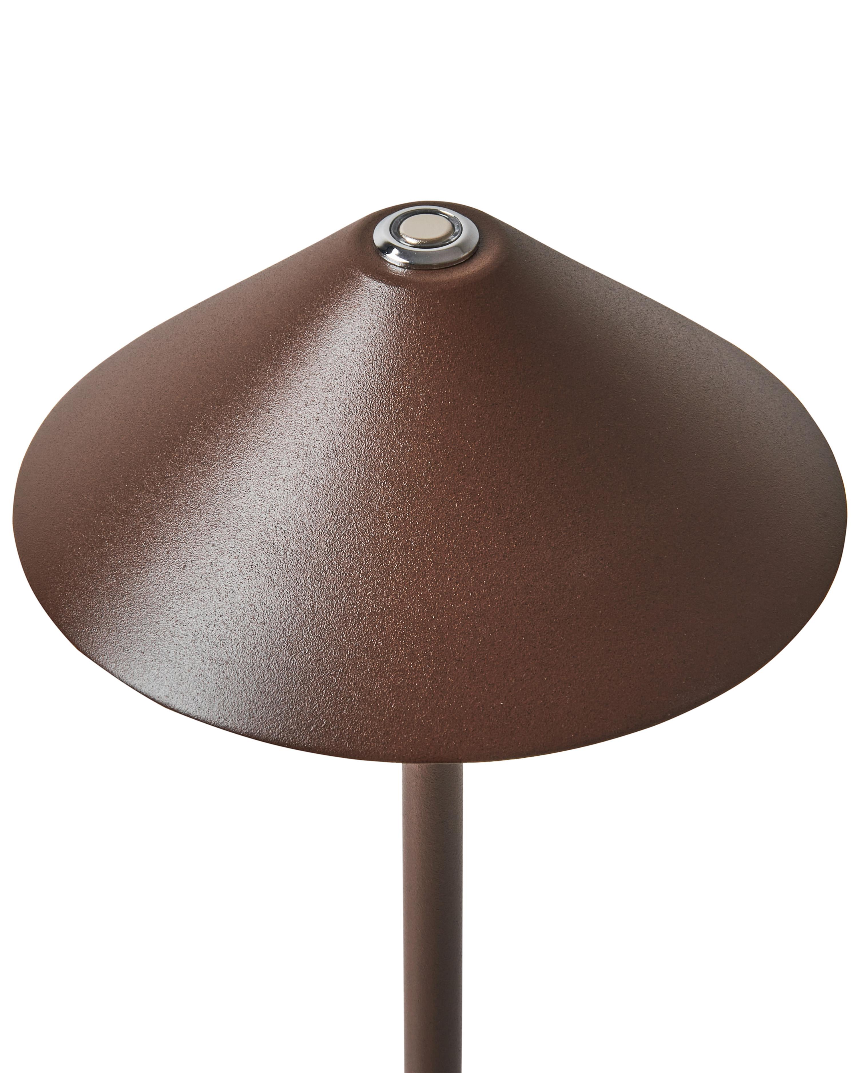 LED draadloze tafellamp FRANCOLI met dimmer Metaal Bruin