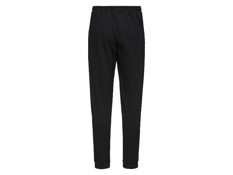 Heren jogging broek met logo en ribboorden