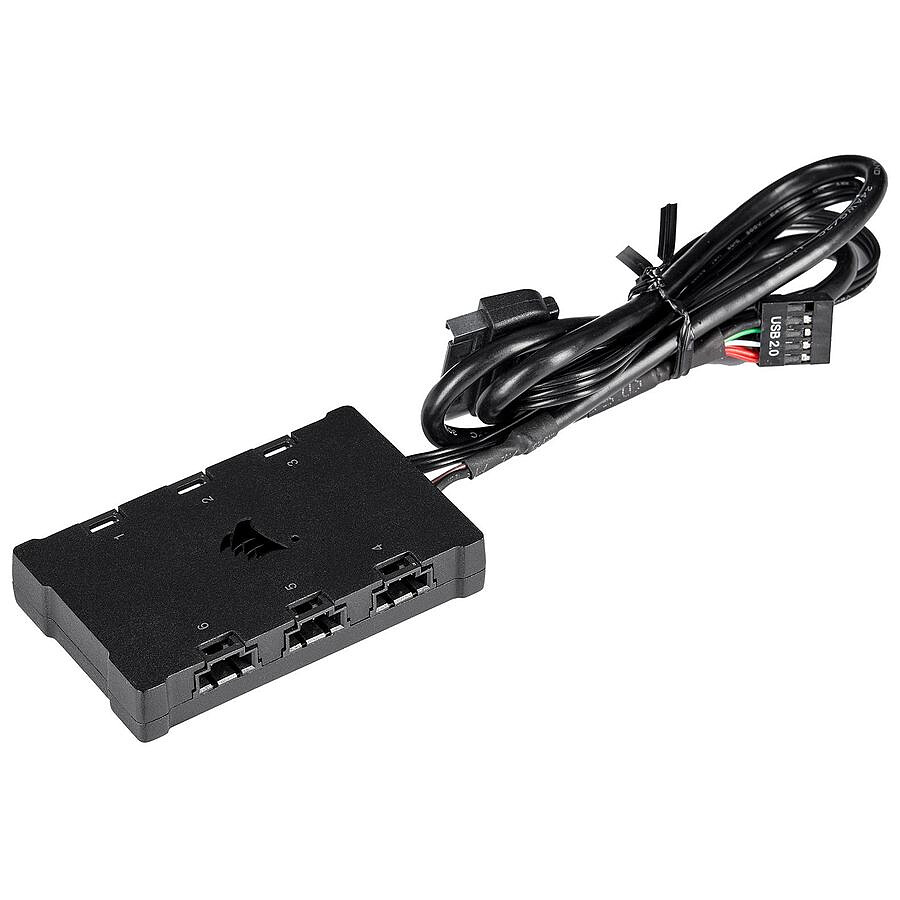 Corsair QL140 RGB - Pack de 2 + Node Core - Noir