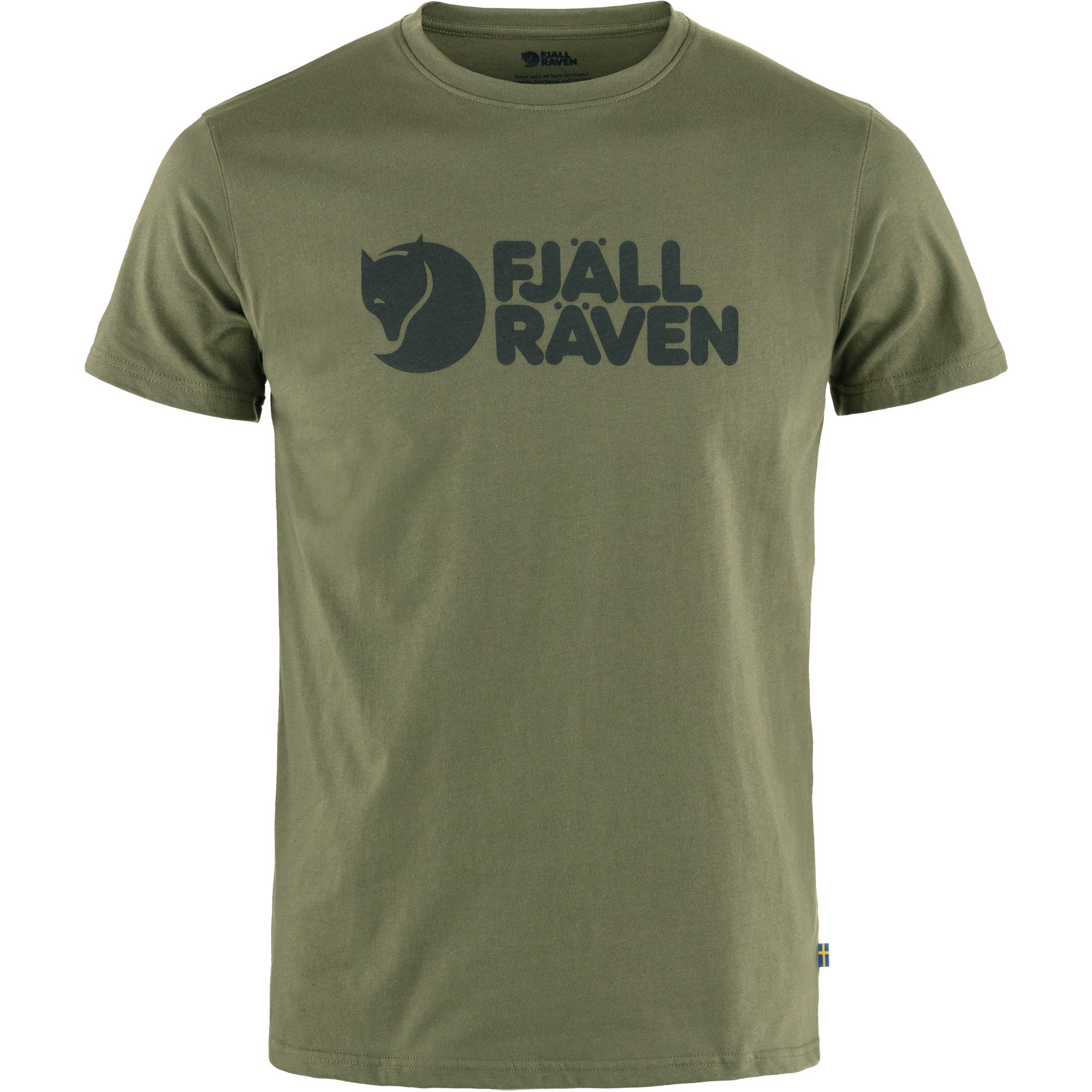 Fjällräven Logo T-Shirt Herren laurel green