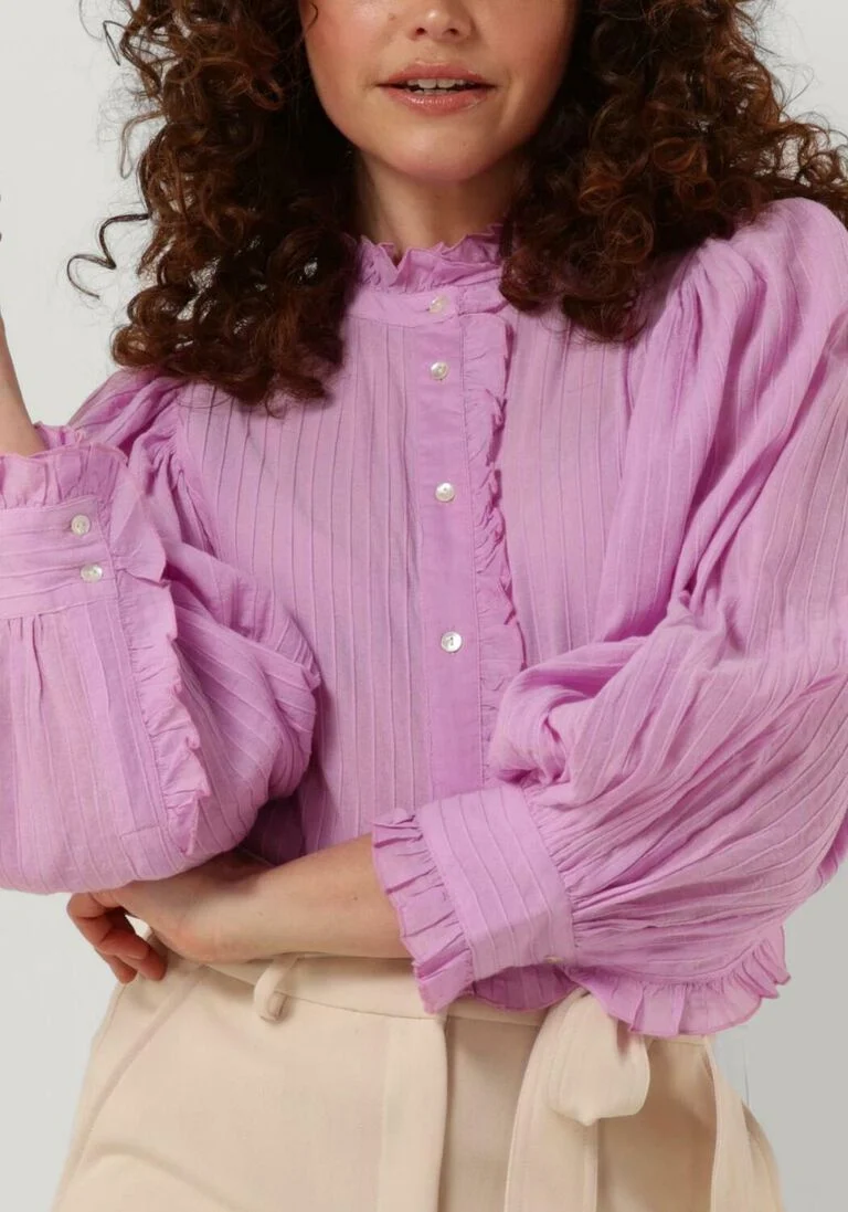ANTIK BATIK lila antik batik blouse yvonne blouse