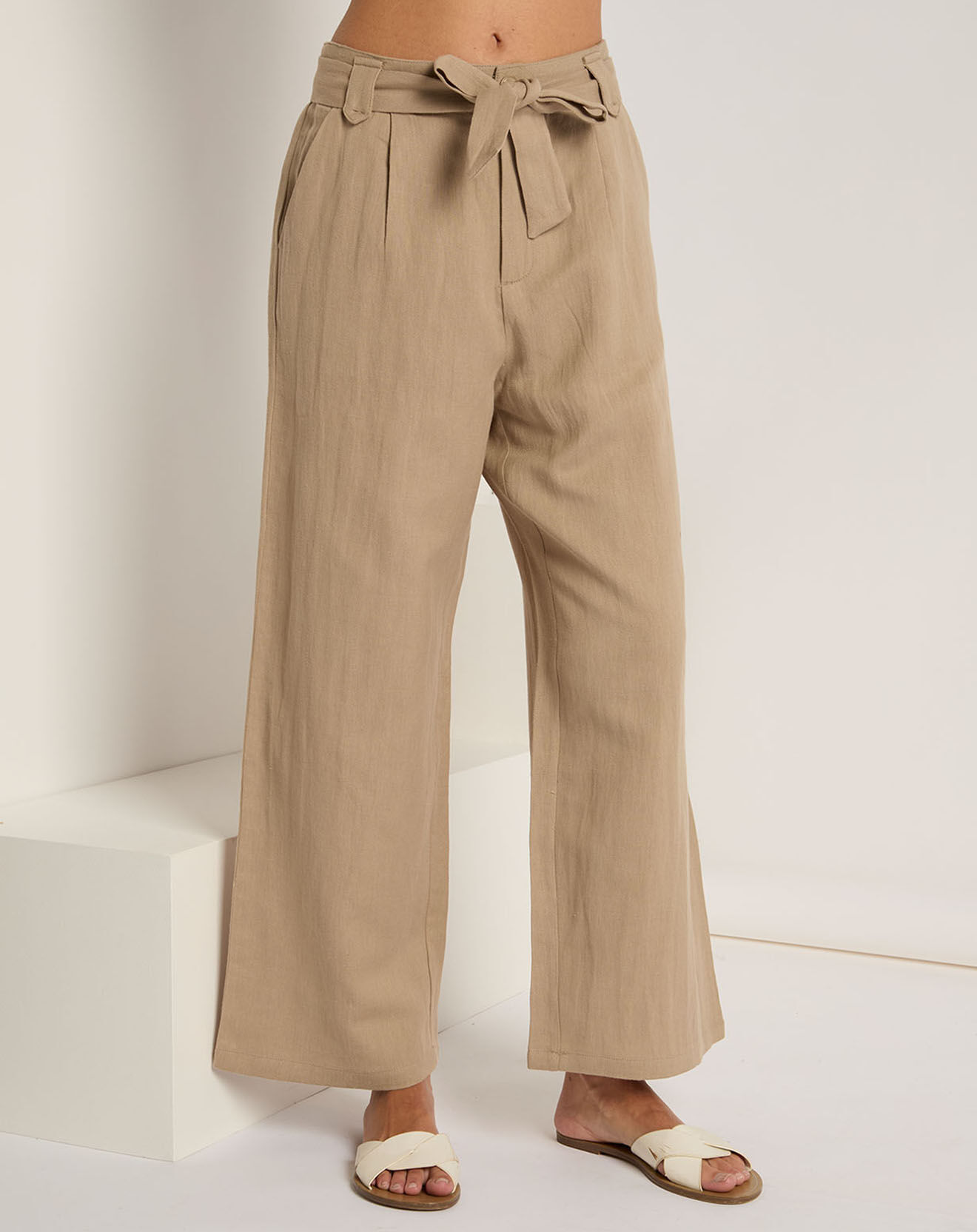 See u Soon Pantalon en Lin & Coton Elena beige
