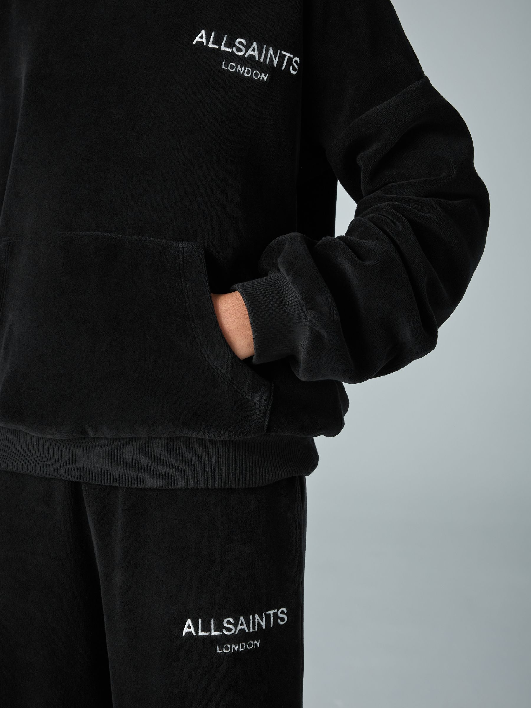 smALLSAINTS Velour Hoodie and Wide Leg Jogger Set