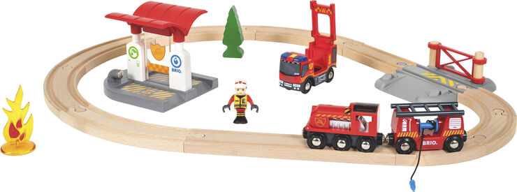 Brio Brio Togsæt m/brandmandstema