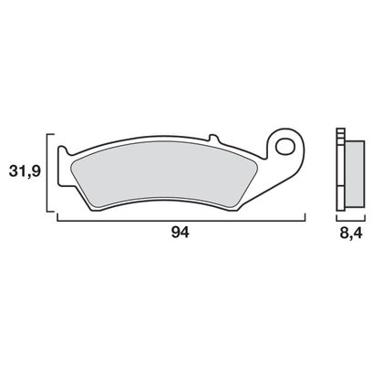 Plaquettes de freins Brembo Sinter Métal Fritté arrière