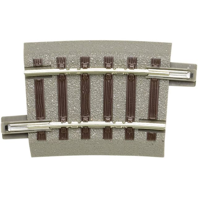 H0 Roco geoLINE (med ballast) 61129 Bøjet spor 6 stk