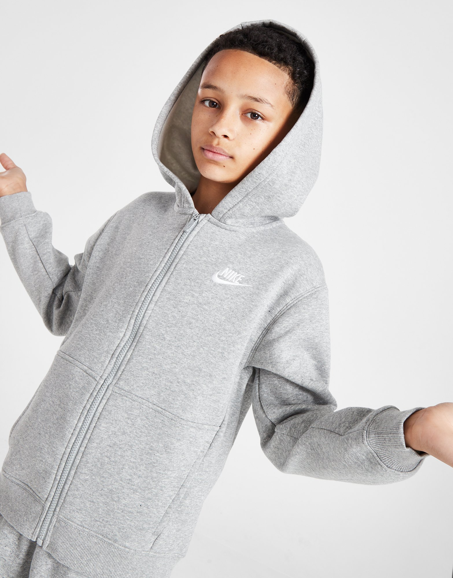 Nike Club Fleece Full Zip Tracksuit Junior