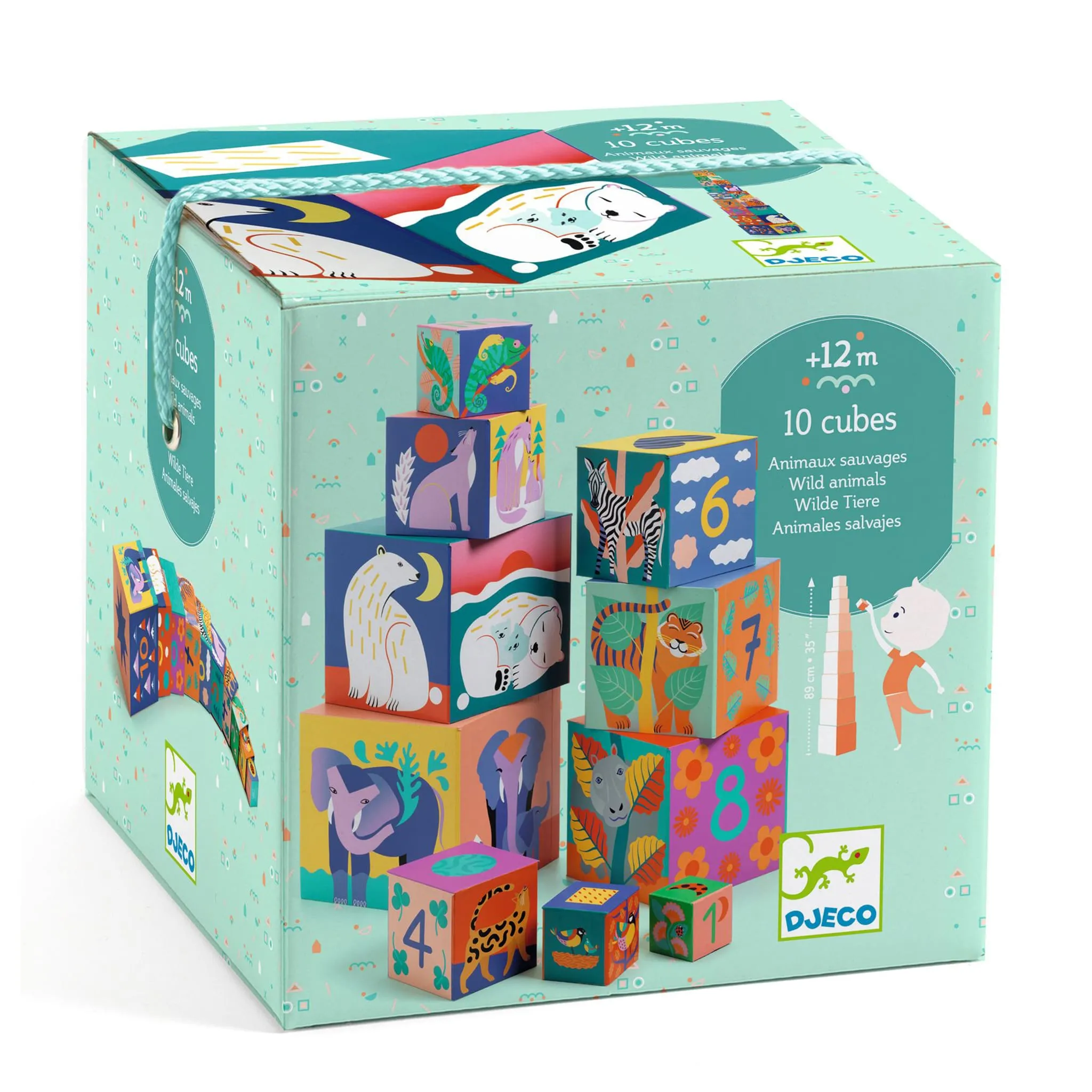 Djeco Cubes - Animaux sauvages