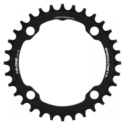 PLATEAU VAE-E-BIKE 4BRA D.104 POUR BOSCH - BROSE - YAMAHA - GIANT - SHIMANO E-STEPS TA E-ONE 32DTS MONO NOIR ALU 7075