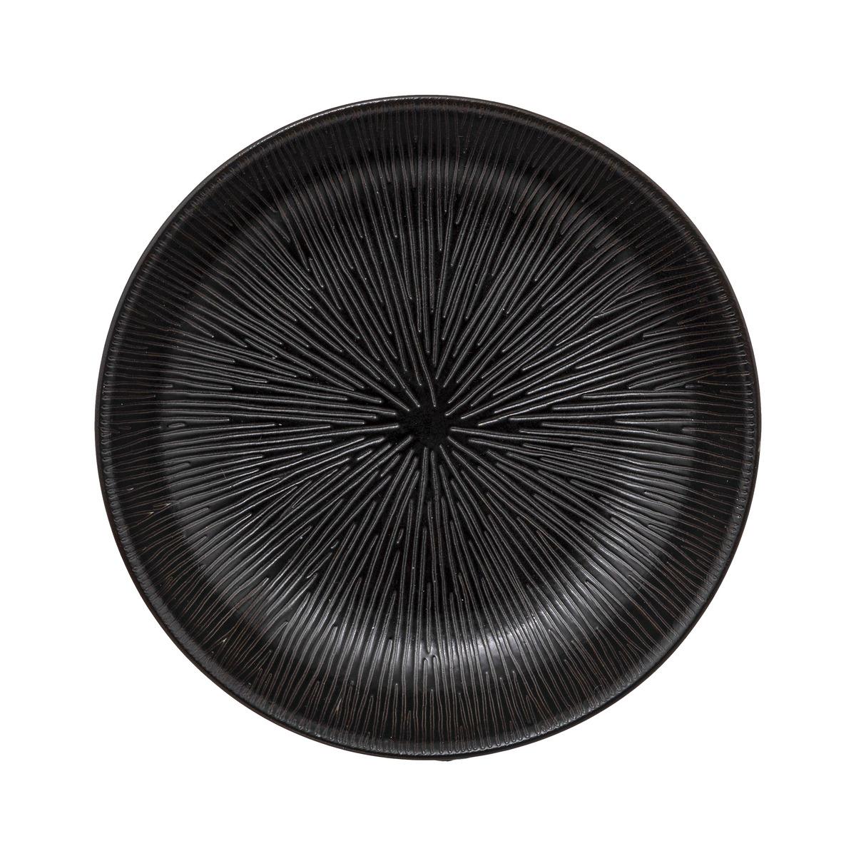 ASSIETTE CREUSE ATELIER NOIR D.19CM