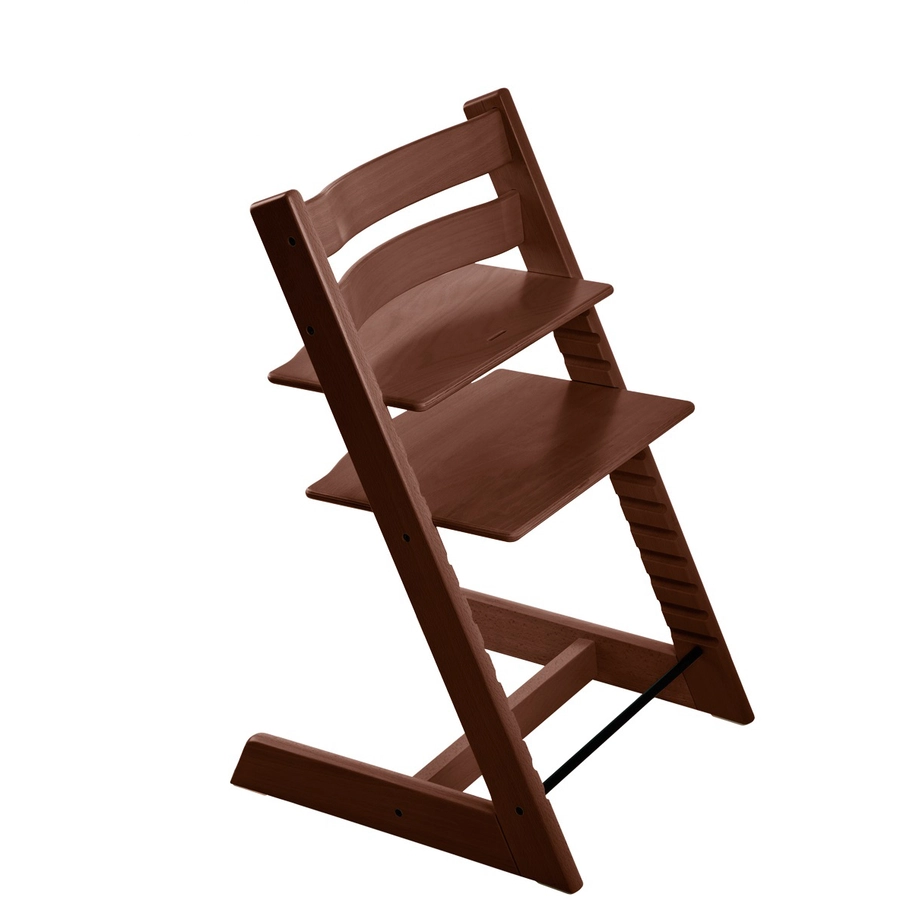 STOKKE® Tripp Trapp® Hochstuhl Buche walnussbraun inkl. Newborn Set™ Grey