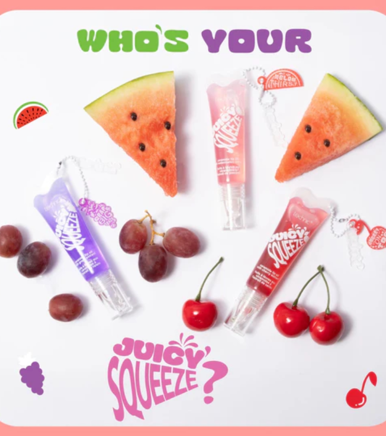 Technic Cosmetics - Keychain Lip Oil Juicy Squeeze Ceramide - Melon Thirst