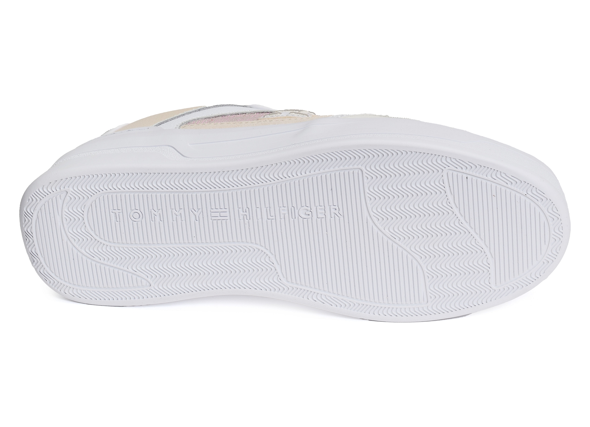 Th woven basket sneaker 7289 blanc rose