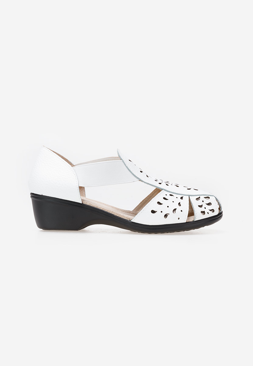 Sandales en cuir femme blanches Melona