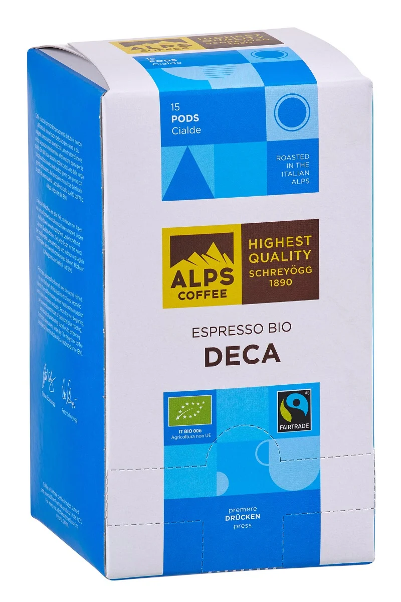 Alps Coffee Decaffeinato Bio Flo 15 Pads