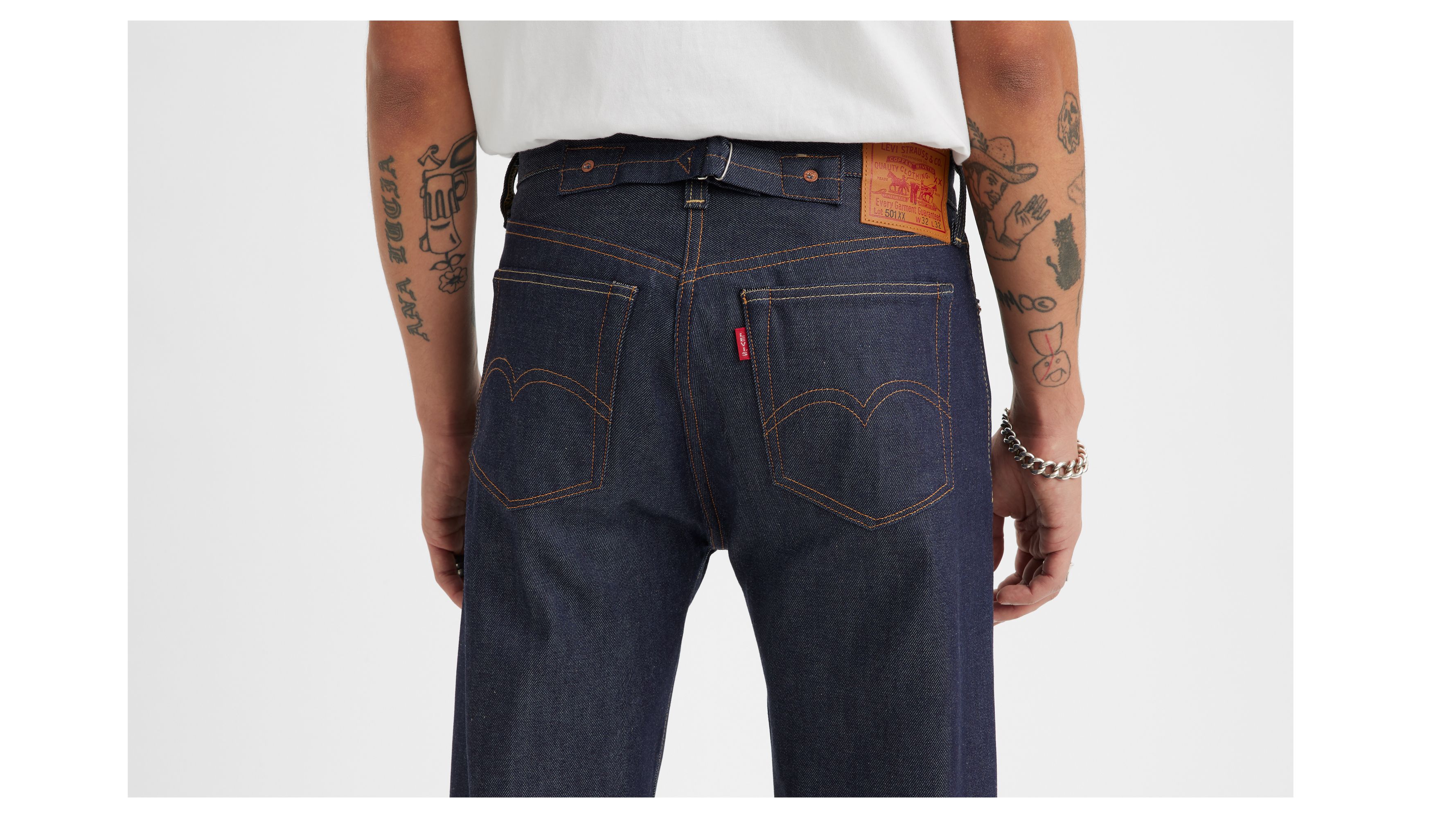 Jean 501® 1937 Levi's® Vintage Clothing - Dark Indigo Organic 1937 - Bleu