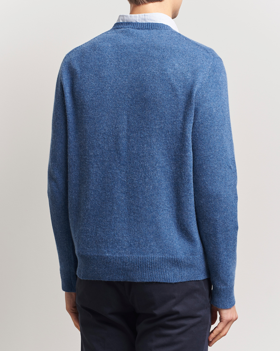 Polo Ralph Lauren Cotton/Wool Pullover Blue Salt Heather