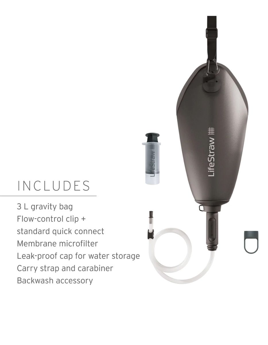 LifeStraw Lifestraw Peak Gravity 3L dark grey