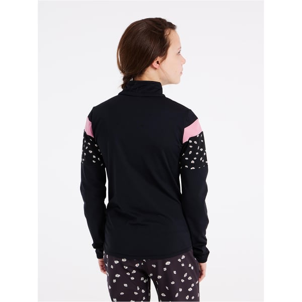 Sweat polaire PROTEST PRTCEDARK JR 1/4 ZIP TOP TRUE BLACK