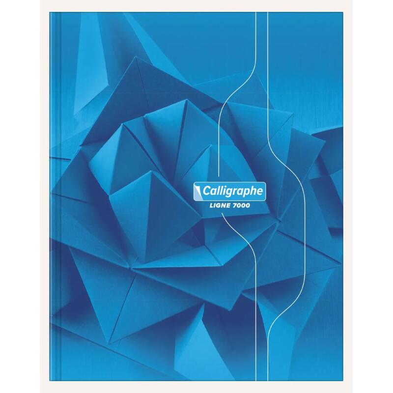Cahier brochure rembordée rigide 7000 17x22 cm 192 pages grands carreaux 70 g - Assortis