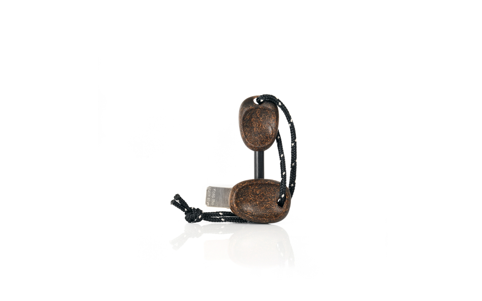 Light My Fire Swedish Firesteel  scout 2in1 Feuerstarter mit Signalpfeife Hazyblue
