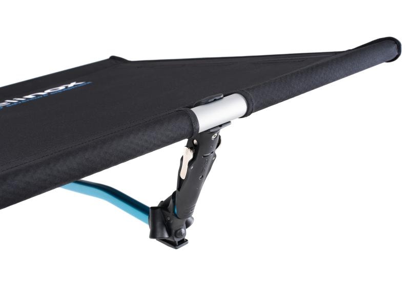 HELINOX Feldbett Cot One Convertible Long Black/Cyan Blue, Feldbett