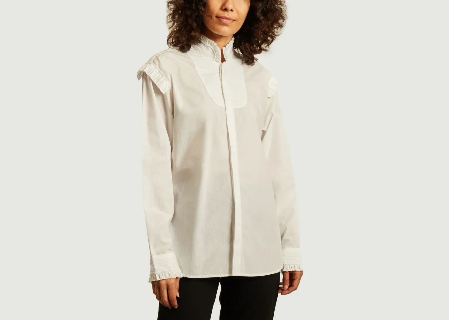 Chemise avec volants Flore Sarah de Saint Hubert