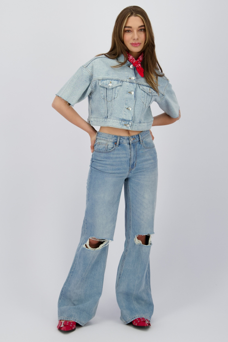 Raizzed blauwe dames jeans
