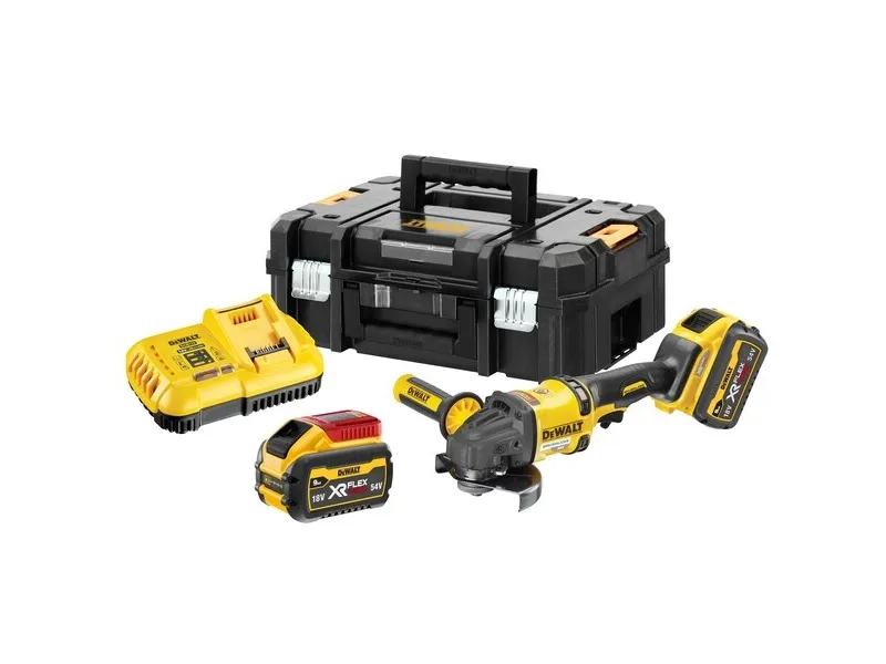 DeWALT DCG418X2-QW, 9000 rpm, 12,5 cm, Batteri, 9 At, 2,18 kg
