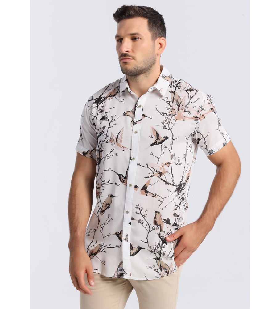 Camisa branca de manga curta Bendorff