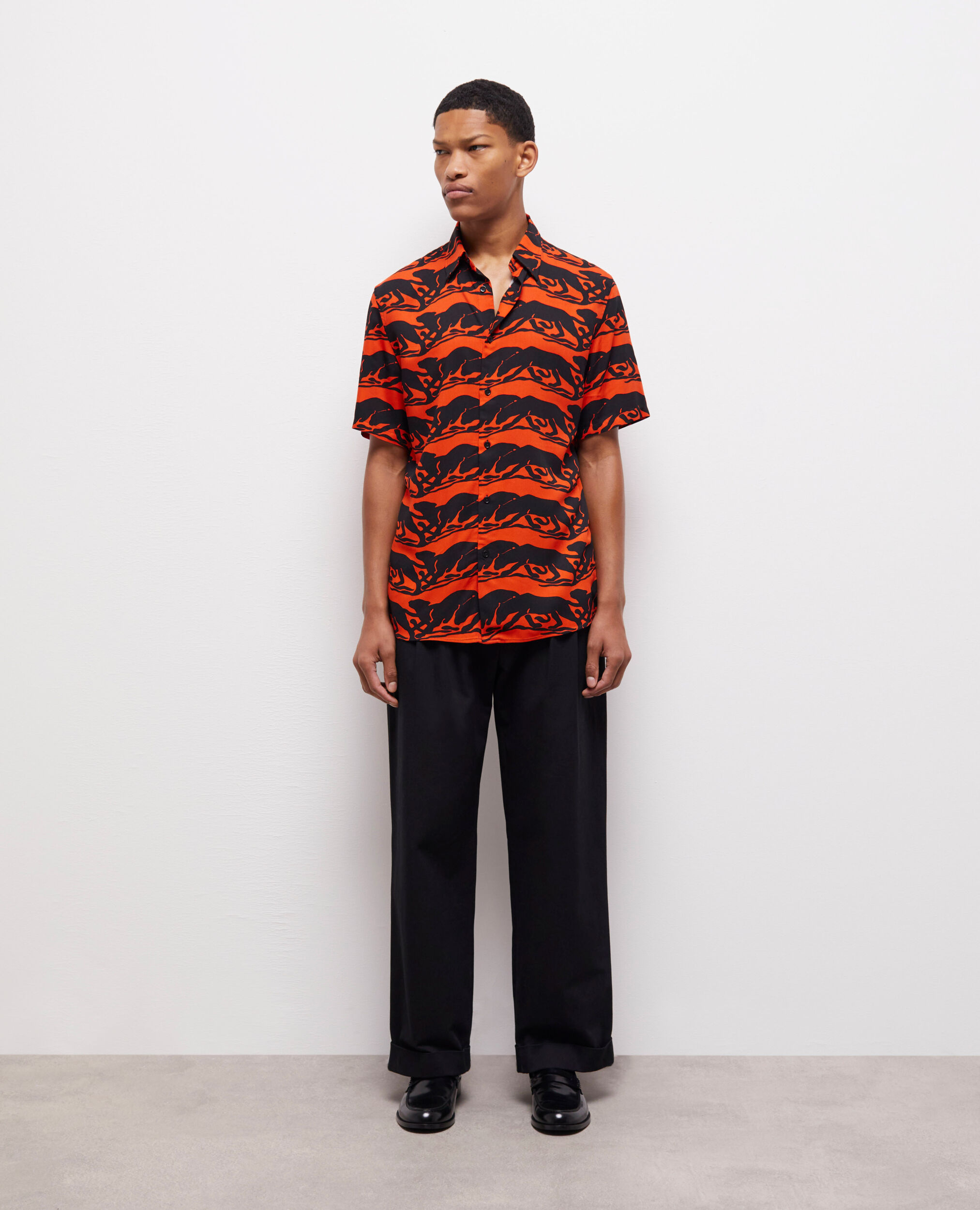Chemise casual panthère