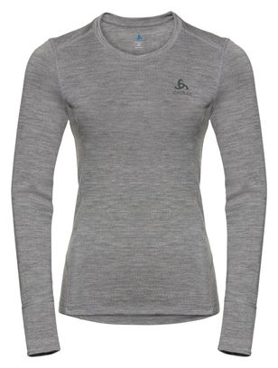 Tee-shirt Manches Longues Odlo Merino 200 Gris Femme