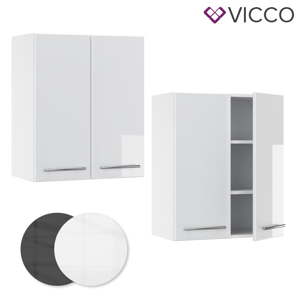 VICCO Hängeschrank 60 cm Weiß Küchenzeile Unterschrank Fame