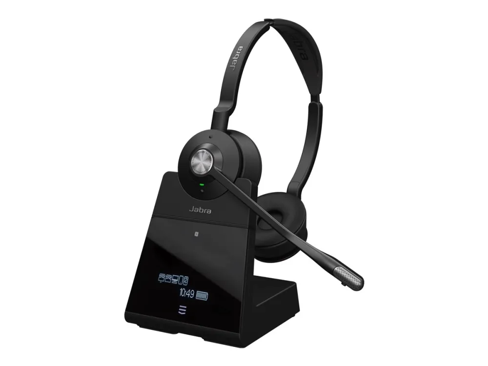 Jabra Engage 75 SE Stereo - Headset - på øret - DECT / Bluetooth - trådløs - NFC - Zoom Certified, Google Meet Certified, Amazon Chime Certified, Certified for Microsoft Teams Open Office, Works With Chromebook Certified, UC-certificeret