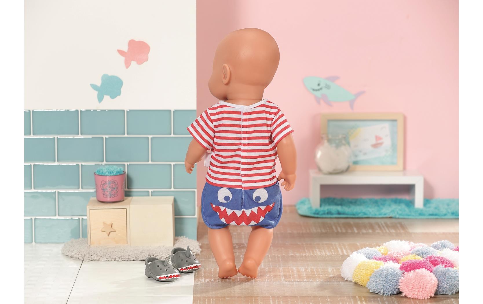 Puppenkleidung Pyjamas & ClogsPuppen-Schlafanzug im Matrosen-Look