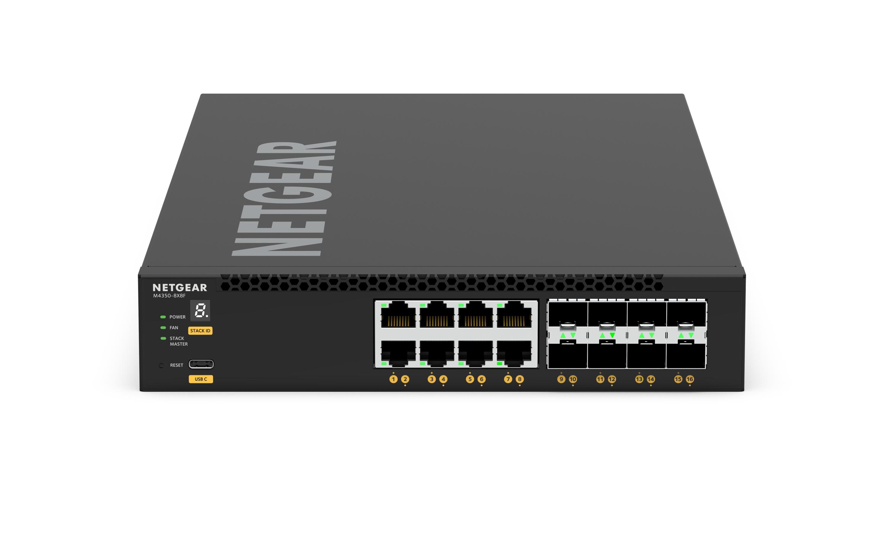 SFP+ Switch XSM4316 16 Port<br>8x 10G/Multi-Gig und 8x SFP+ (XSM4316) Managed Switch