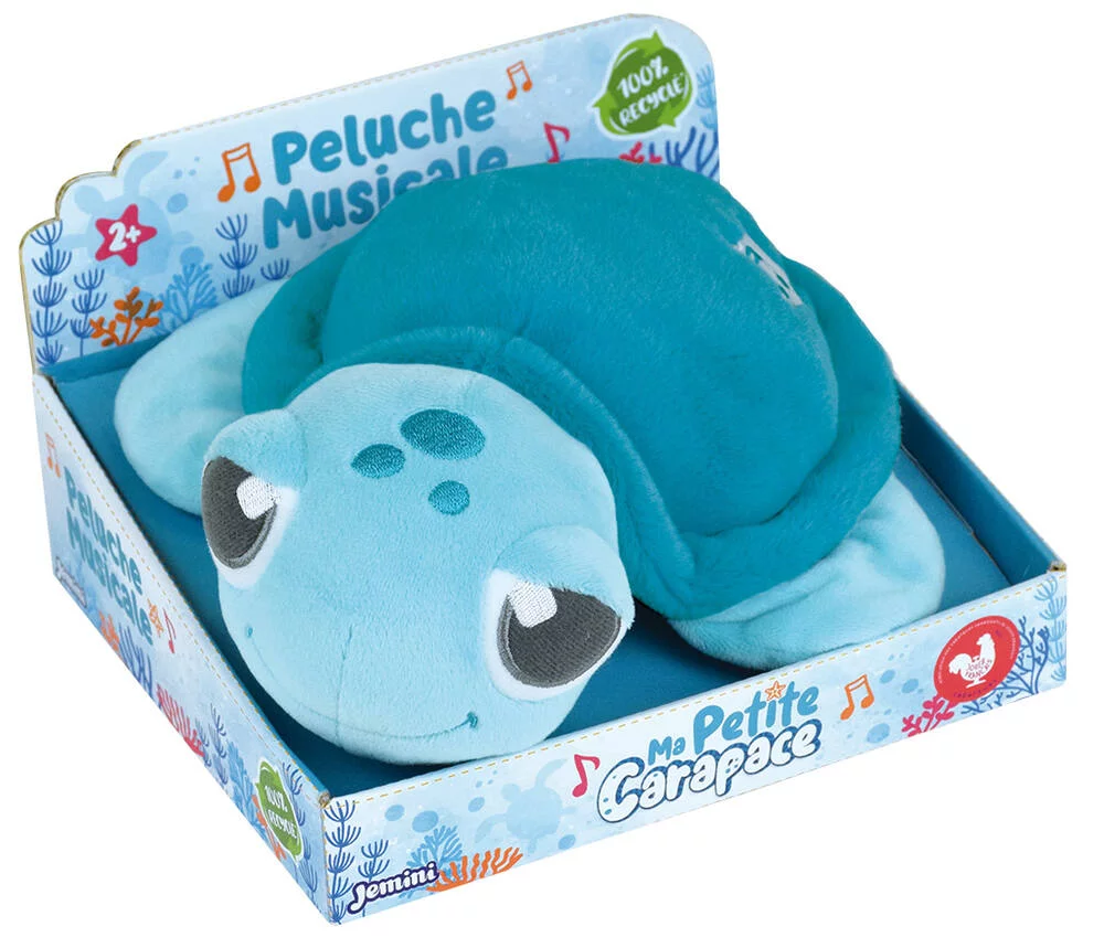 MA PETITE CARAPACE PELUCHE TORTUE MUSICALE 25 CM