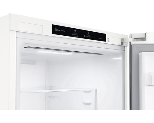 LG GBB62SWGGN koel-vriescombinatie (B x H x D): 59,5 x 203 x 68,2 cm; Koelgedeelte: 277 l; Vriesgedeelte: 107 l; Capaciteit: 5 flessen